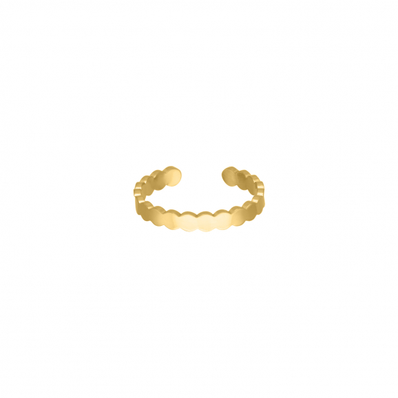 Cute symbols ring goudkleurig