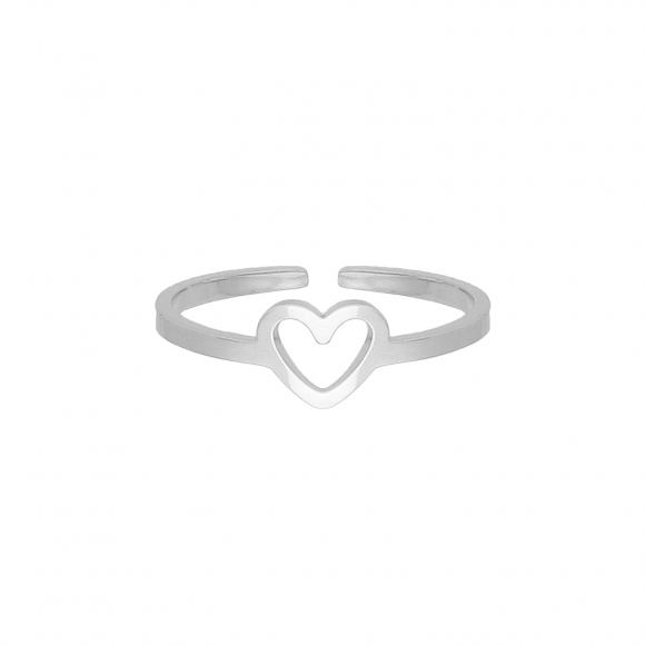 Mini open heart ring