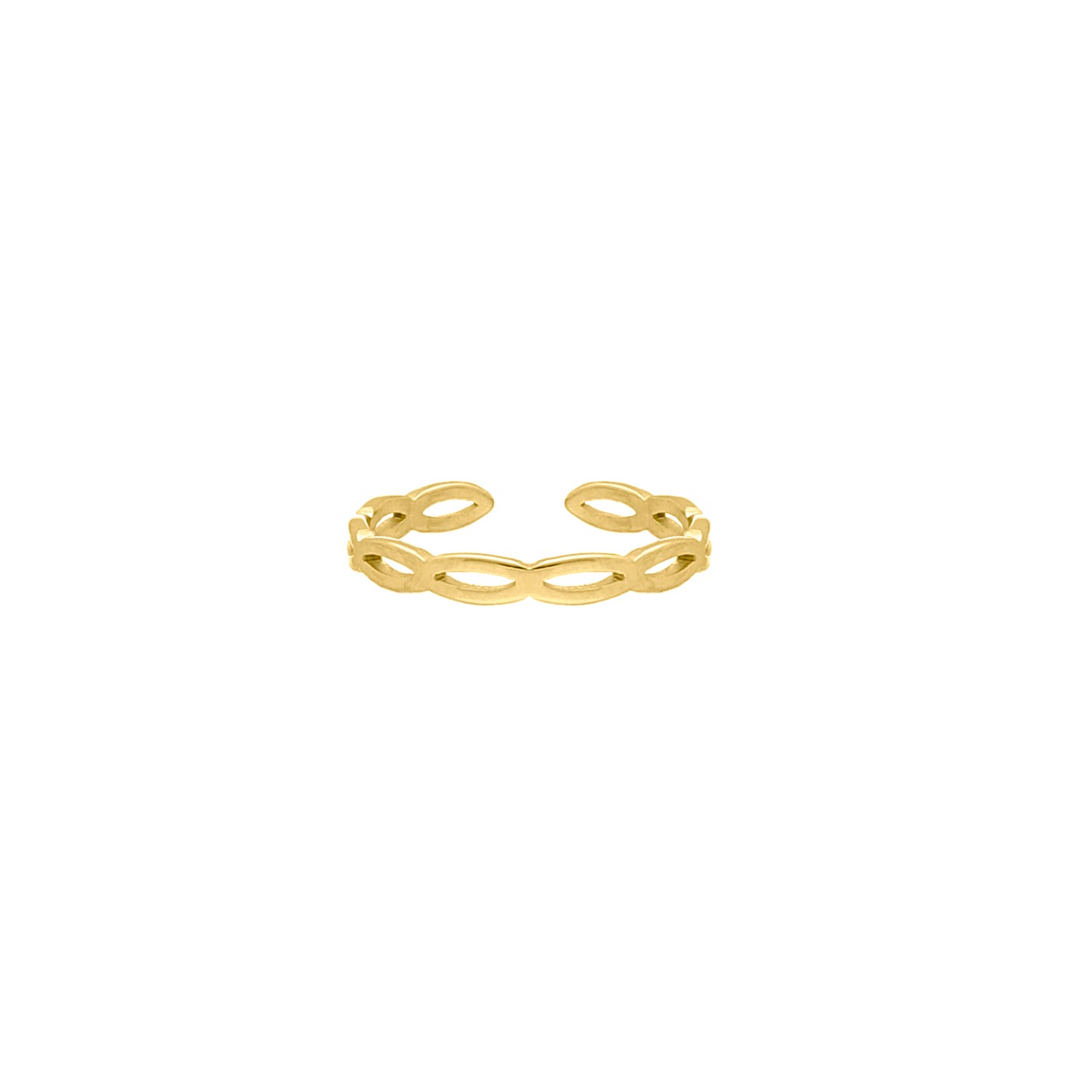 Ring Open Chain Kleur Goud