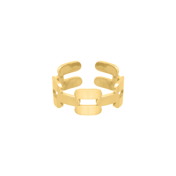 Ring bold chain goldplated