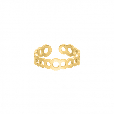 Ring bubbles goldplated