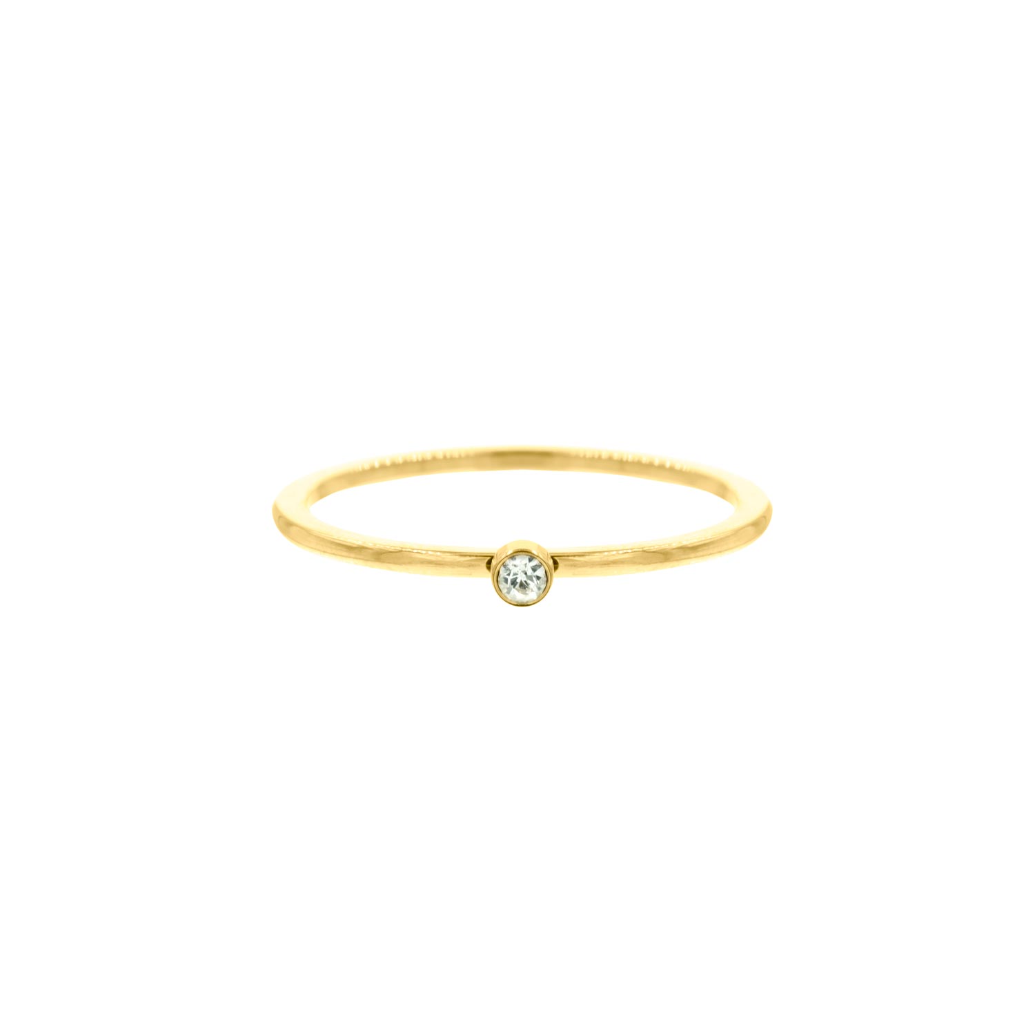 Gouden ring met steentje
