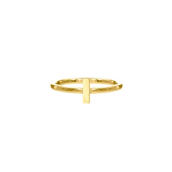 Ring met bar goud