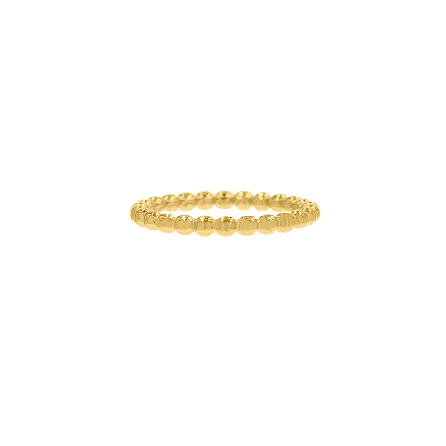 Bolletjes ring gold plated