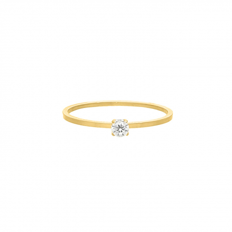 Ring sparkle stone goud kleurig