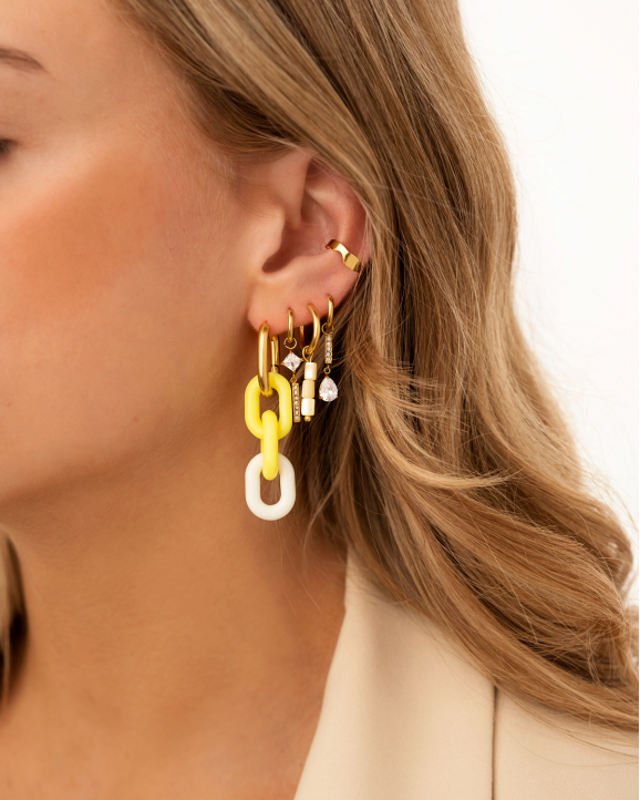 Exclusive drop earrings goldplated