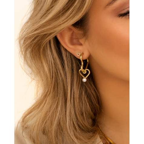 Lovely pearl earrings goldplated