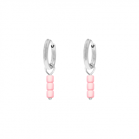 Earrings pink stones