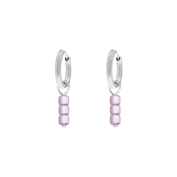 Earrings purple stones