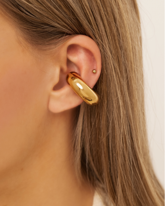 Gouden ear cuff chunky in earparty