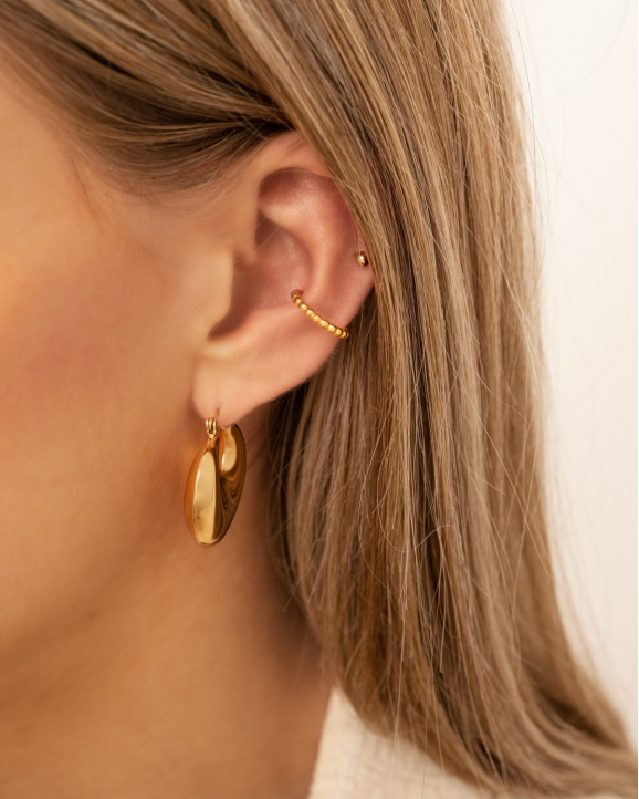 Gouden dots ear cuff