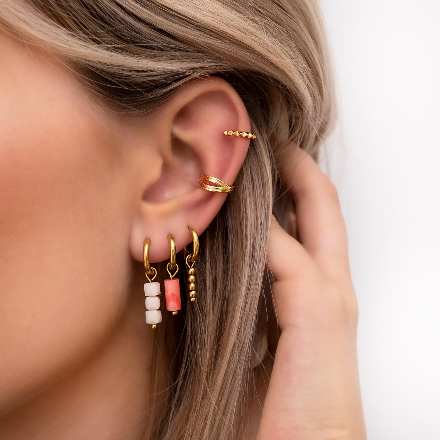 Ear cuff boho goud kleurig