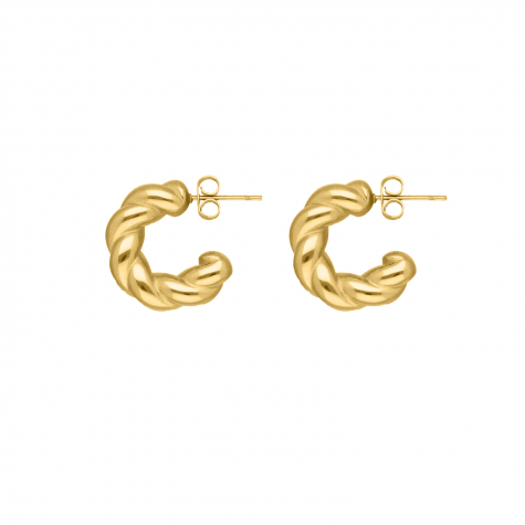 Musthave twist hoops goldplated