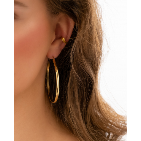 Big hoop earrings goldplated