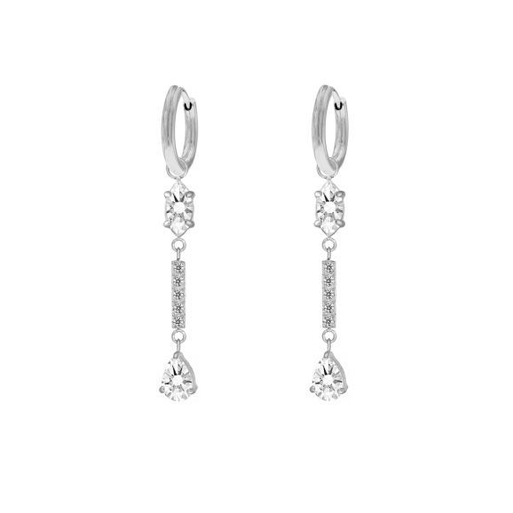 Exclusive crystal drops earrings