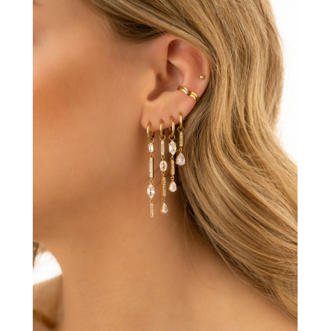 Exclusive drop earrings luxe goldplated