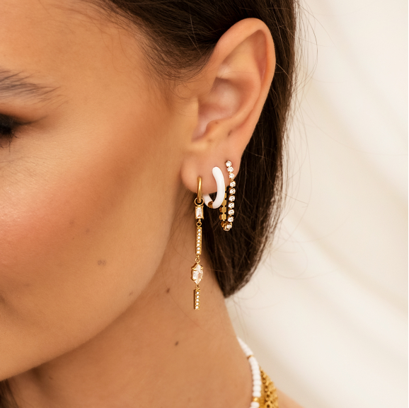 Exclusive glam earrings goldplated