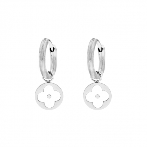 White clover earrings