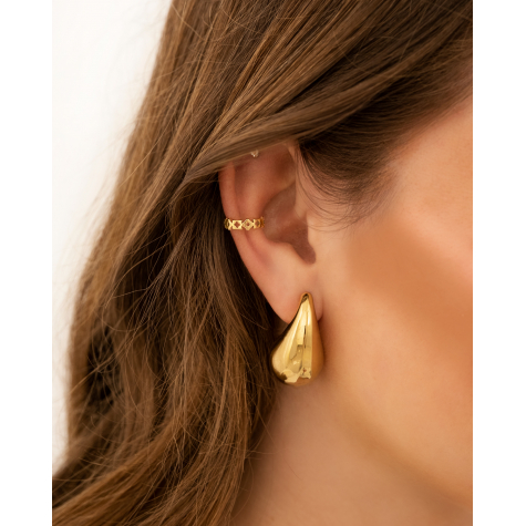 Trendy ear cuff goudkleurig