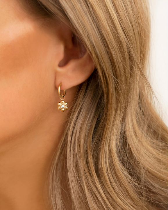 Earrings Daisy Pearl goldplated 