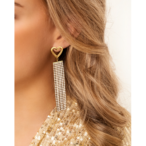 Lovely party earrings goldplated