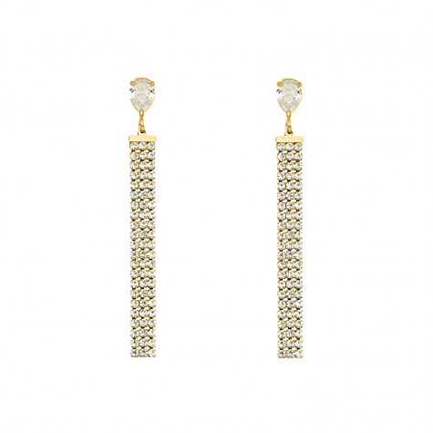 Party earrings drop goldplated