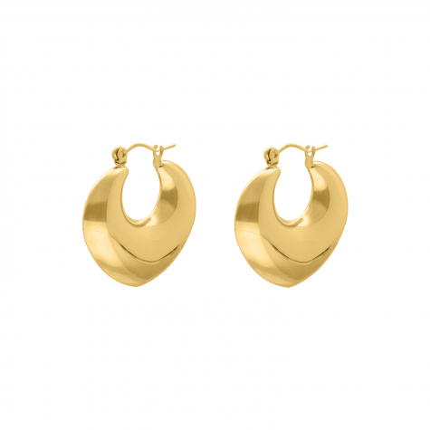 Bold hoops goldplated