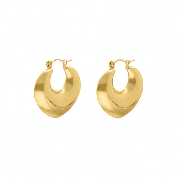 Bold hoops goldplated