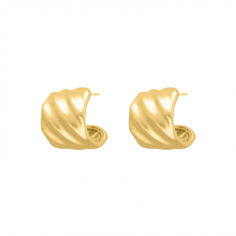 Bold earrings goldplated