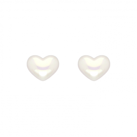 Lovely heart studs goldplated