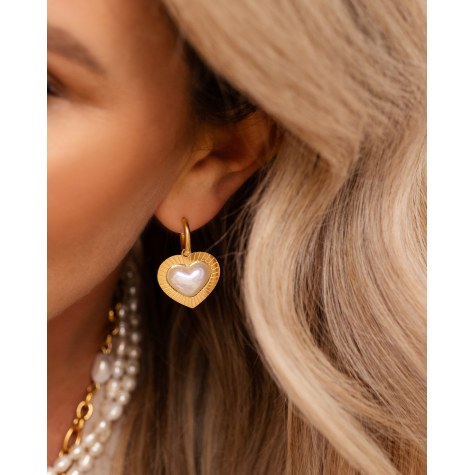 Vintage love earrings goldplated