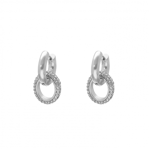 Double crystal earrings