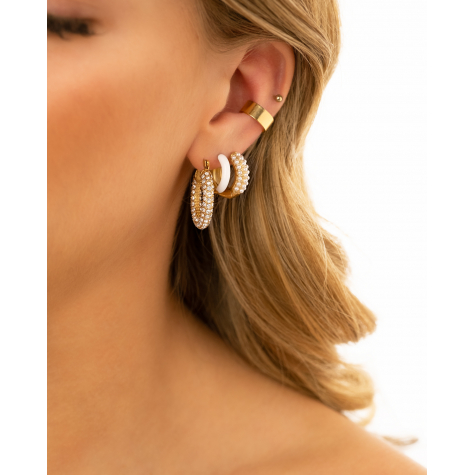 Hot summer earrings white