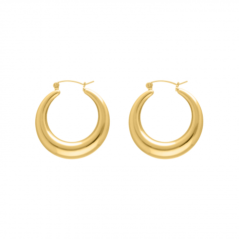 Essential hoop earrings goldplated