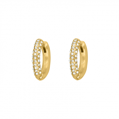 Sparkle hoops goldplated