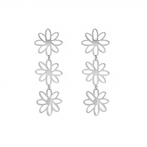 Triple flower earrings 