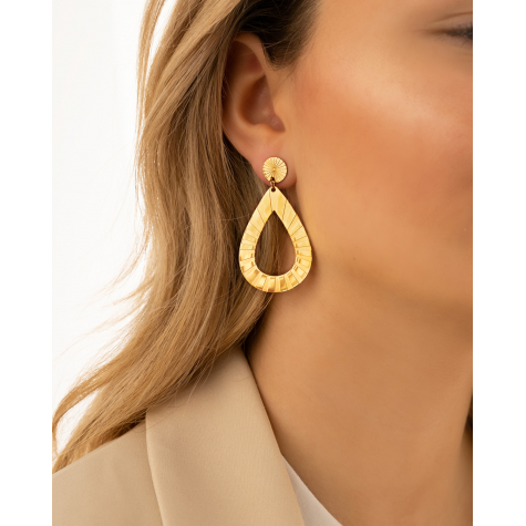 Chic drop earrings goldplated