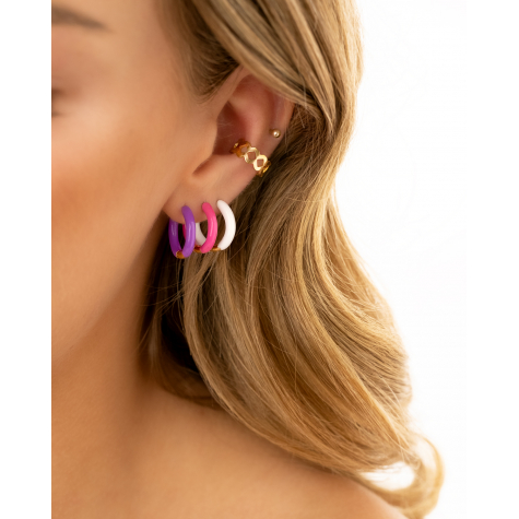 Hot summer earrings pink
