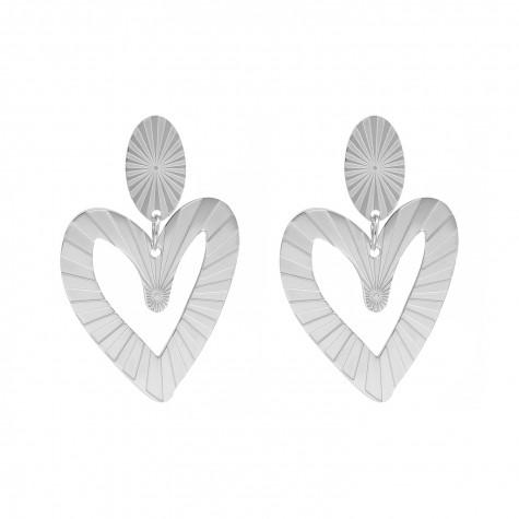Chic heart earrings