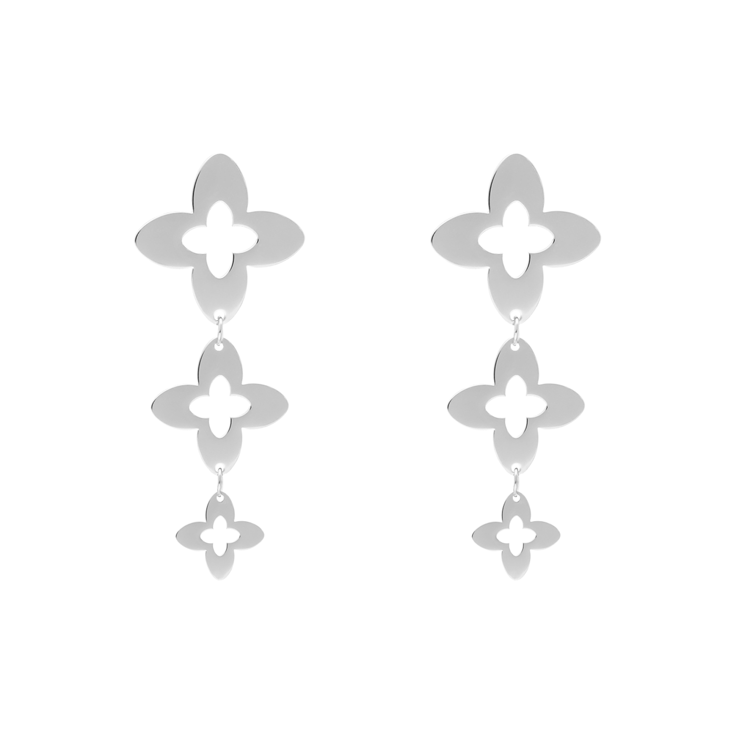 Triple clover earrings vintage  