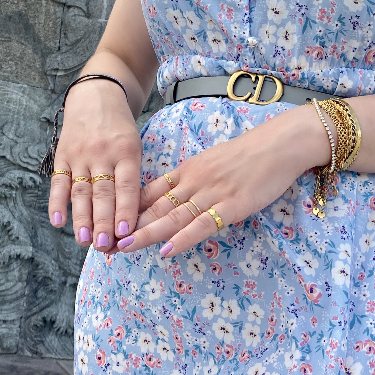 ringen goud om hand model