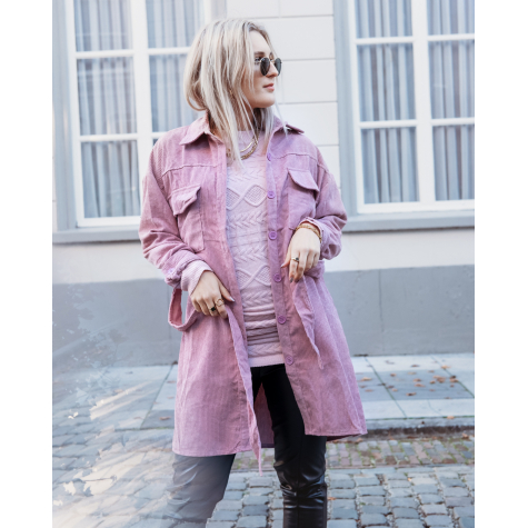 Corduroy jacket roze