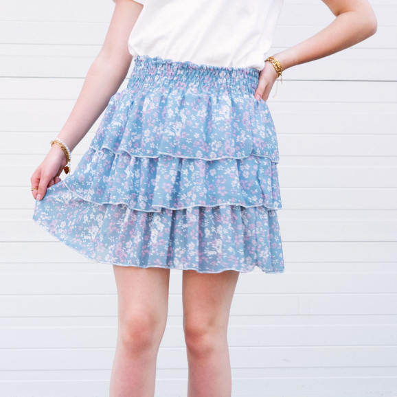 Musthave rokje blauw | Flower skirt |