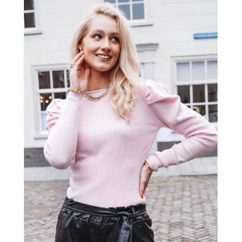 Perfect knitted top roze