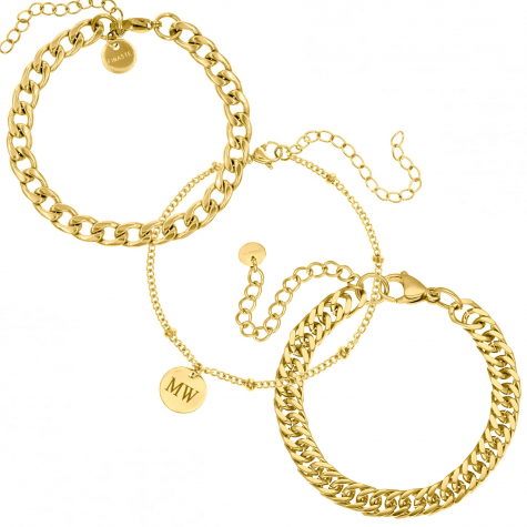 Armbanden set musthave gold plated