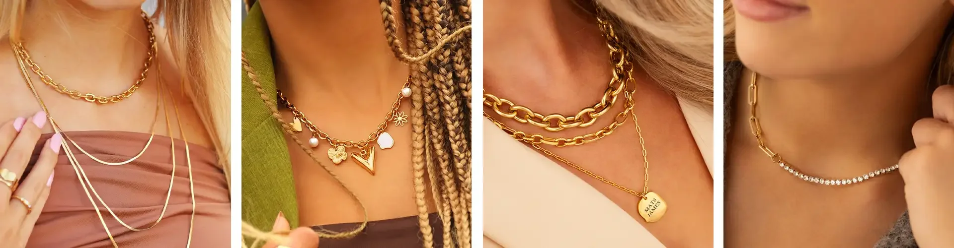 Zilveren schakelketting