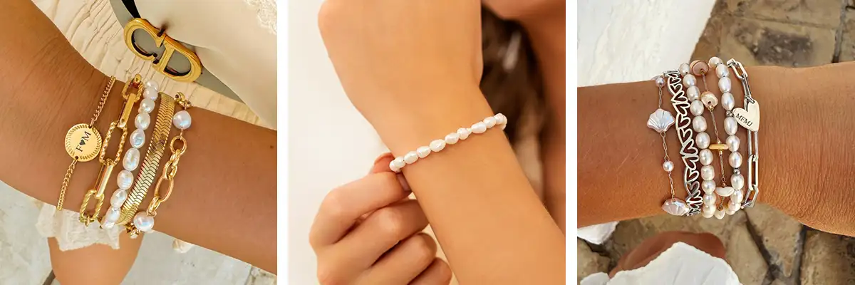 Parel armbanden