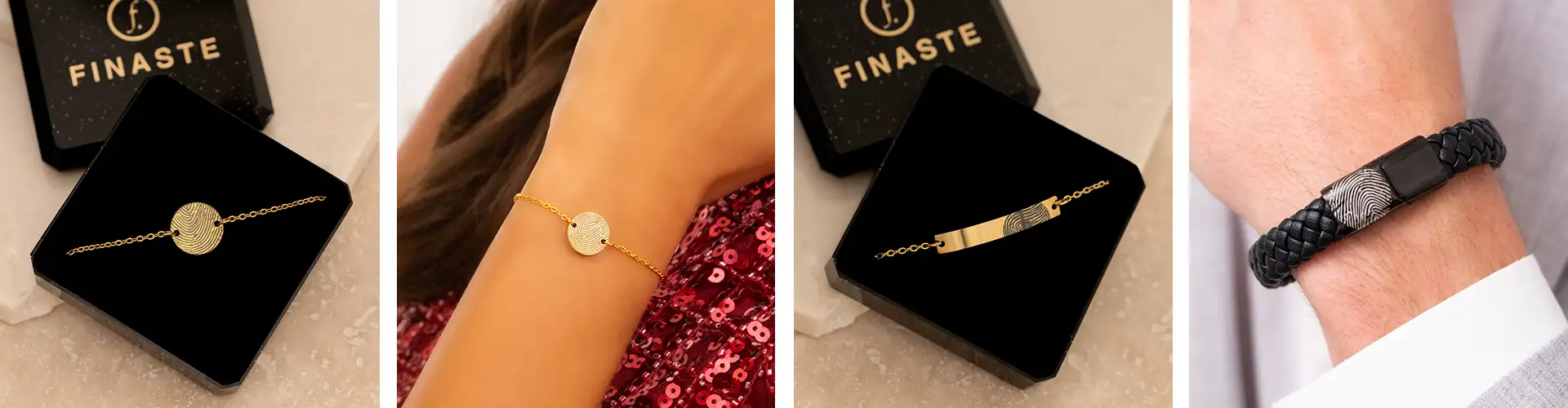 Armbanden met vingerafdruk