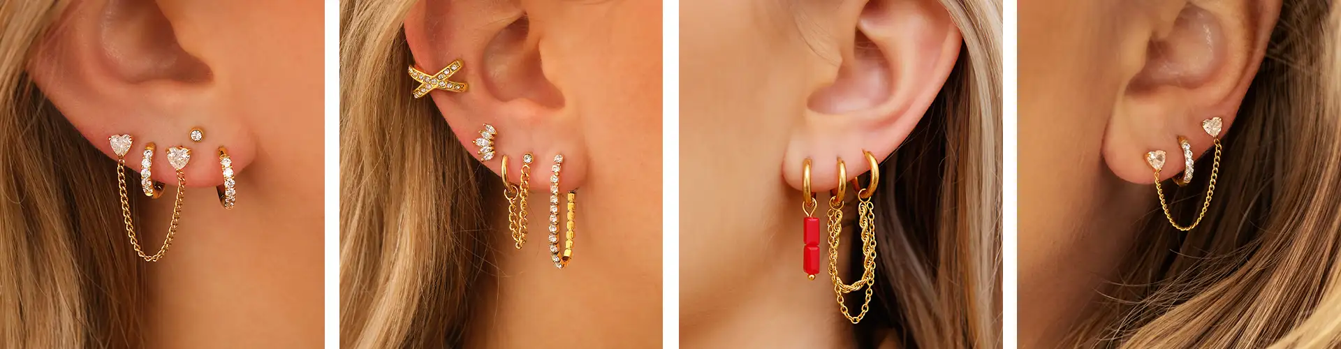 Oorbellen voor 2 gaatjes