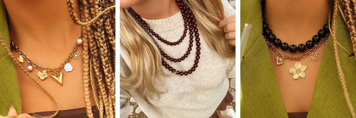 Zilveren statement ketting